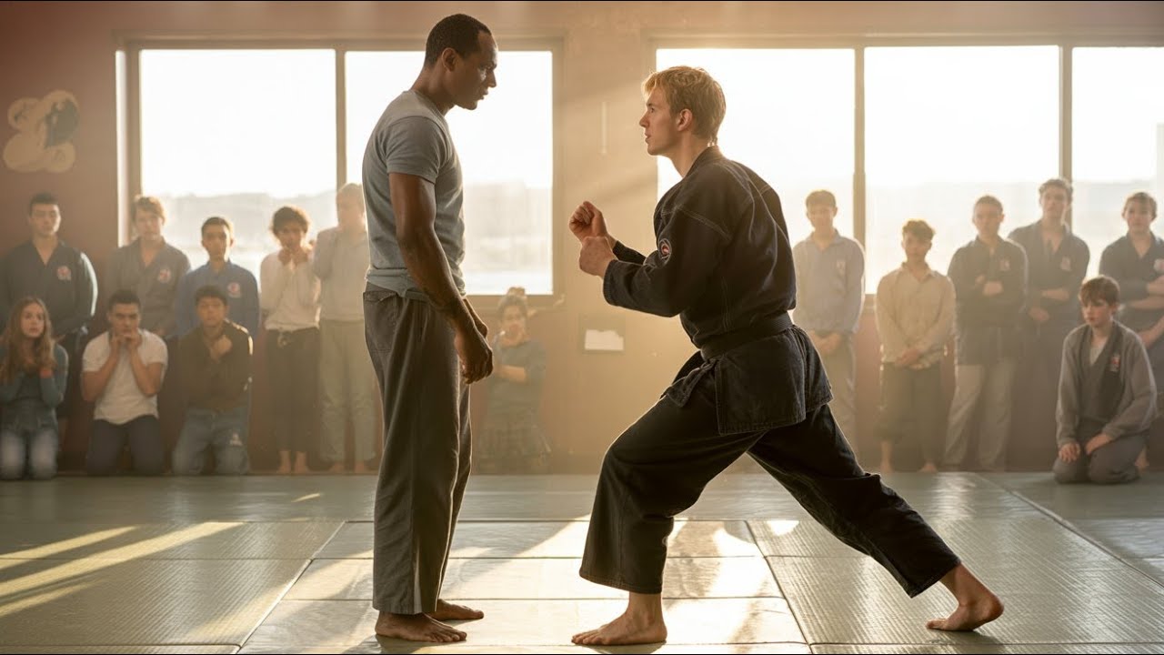 Une ceinture noire a demandé à un agent d'entretien noir de se battre pour le plaisir — Mais il perd