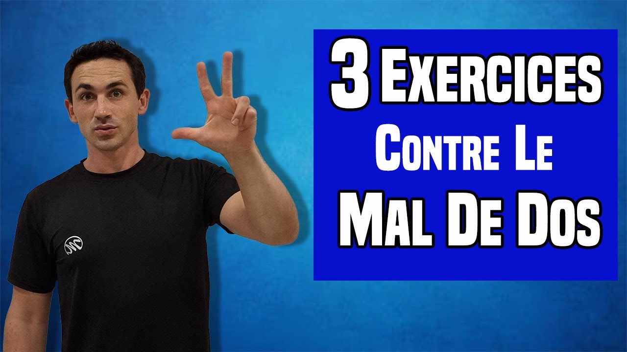 3 Exercices EFFICACES pour soulager le mal de dos !