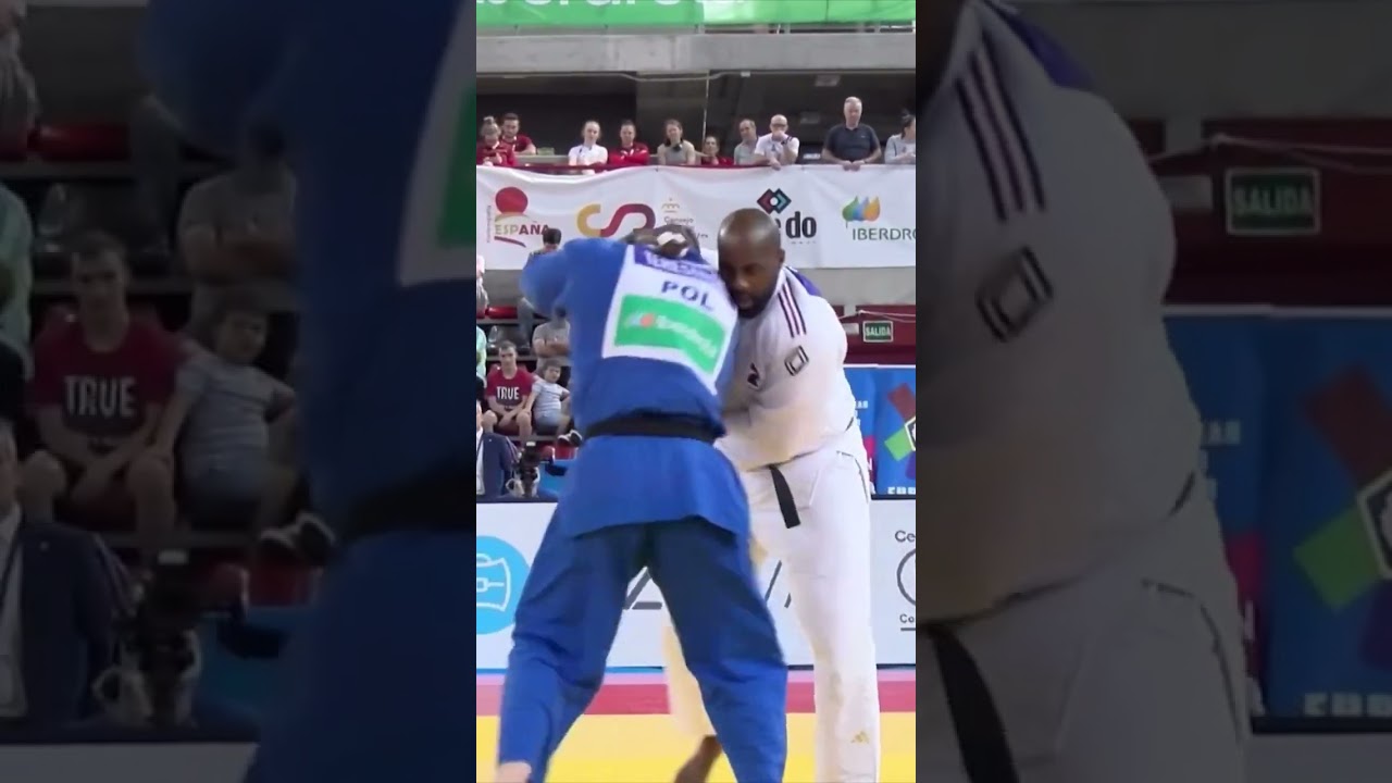 Judo legend, Teddy Riner, gets thrown at small European open! #judo
