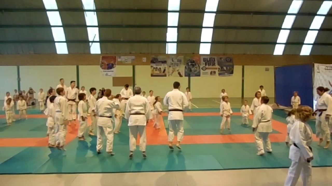 Judo Villeneuve de Marsan Cloture 2017 - échauffement