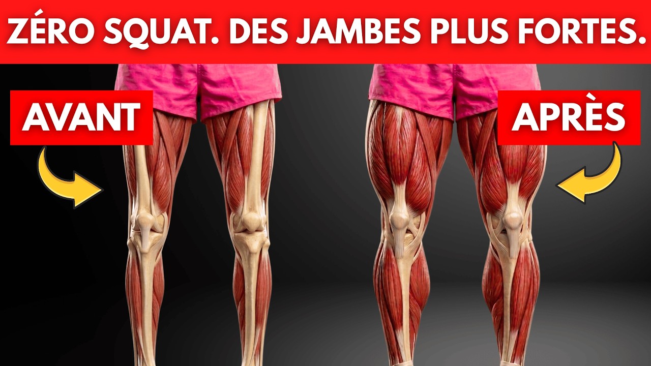 5 exercices jambes pour 3x plus de force après 50 ans ! Sans squat ni machine